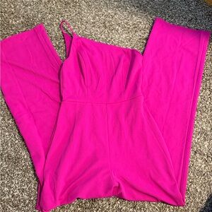 Chic Hot pink Women's Jumpsuit